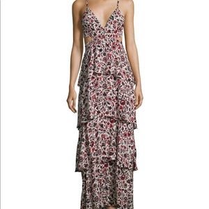 ALC silk maxi dress